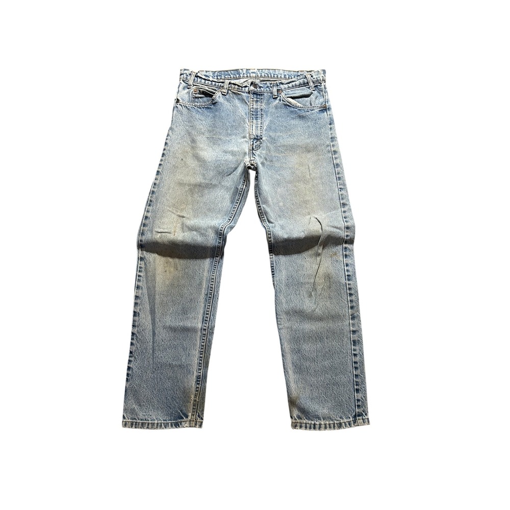 VTG Levis 505 Jeans Mens 34x32 Fits 35x32 Orange Tab Vintage Distressed Straight